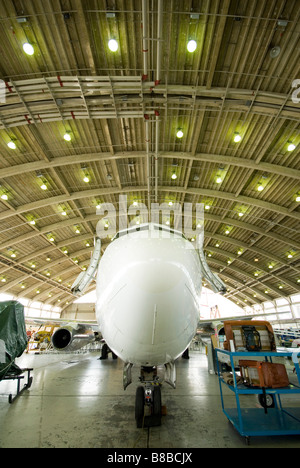 Hangar Boeing 737 BCIT (British Columbia Institute Technology) Campus, l'Aéroport International de Vancouver Banque D'Images