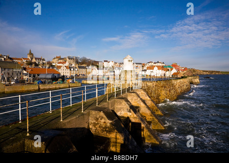 Port de Pittenweem depuis le brise-lames. Fife, Écosse Banque D'Images