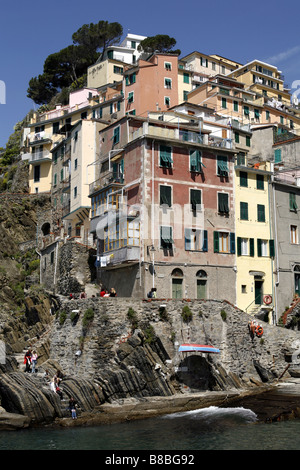 Riomaggiore, Cinque Terre, ligurie, italie Banque D'Images