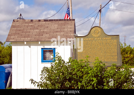 Bureau de poste Ochopee plus petite Floride US post office Banque D'Images