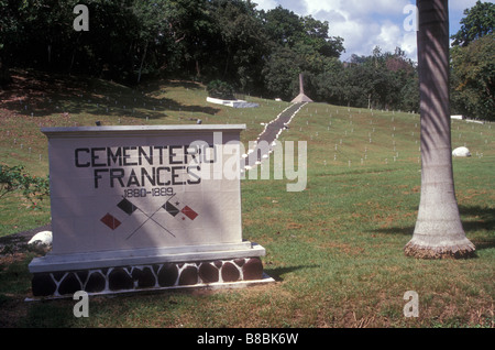 Le cimetière français ou Cementerio Frances près de Panama City, Panama Banque D'Images