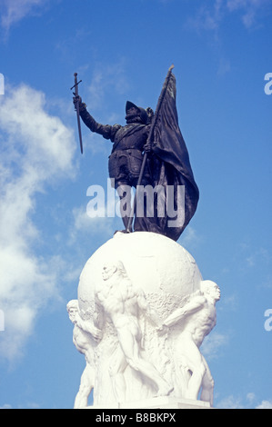 Balboa ou Monument Monumento Vasco Nunez de Balboa au Panama City, Panama Banque D'Images