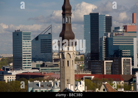 Stolica Estonii Tallin Tallin, la capitale de l'Estonie Banque D'Images