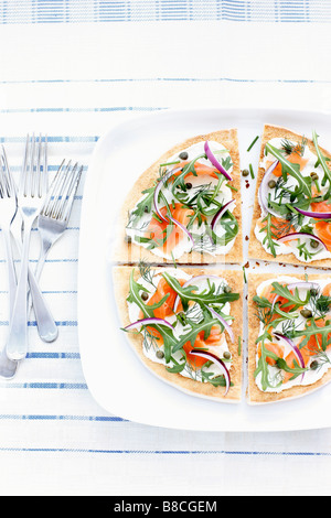 Sandwiches sur la plaque Banque D'Images