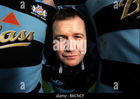 BRISTOL ET ANGLETERRE RUGBY UNION HOOKER MARK REGAN UK JAN 2008 Banque D'Images