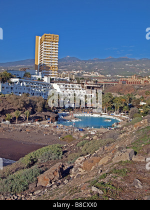 Des tours d'hôtels à Playa Parasio, Costa Adeje, Tenerife Banque D'Images