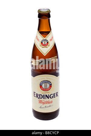 Flacon non ouvert d'Erdinger Weissbier bière de blé allemande Banque D'Images