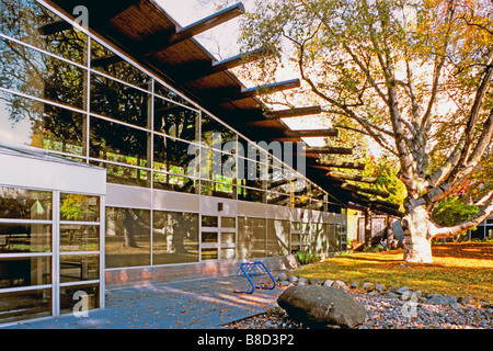 Les Premières Nations Longhouse, UBC, Vancouver, C.-B. Banque D'Images