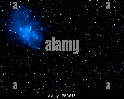 Étoiles la nuit (CGI). Banque D'Images