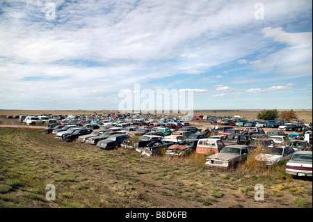 Junk Yard, Saskatchewan Banque D'Images