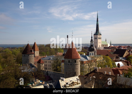 Stolica Estonii Tallin Tallin, la capitale de l'Estonie Banque D'Images