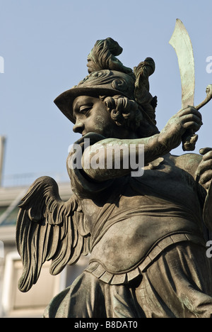 La célèbre colonne mariale à partir de Vienne situé dans le premier arrondissement am Hof près de la cathédrale St Stephens Banque D'Images