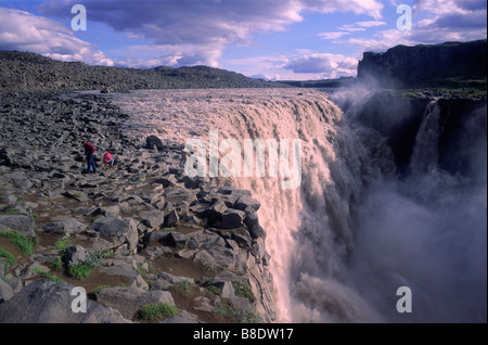 Cascade de Dettifoss, Islande Banque D'Images