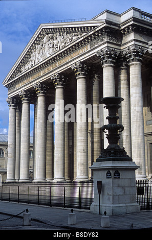 Paris, le Panthéon, la vue oblique de l'élévation ouest Banque D'Images