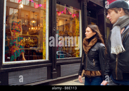 Le Betsy Johnson store sur Wooster Street dans le quartier de Soho à New York Banque D'Images