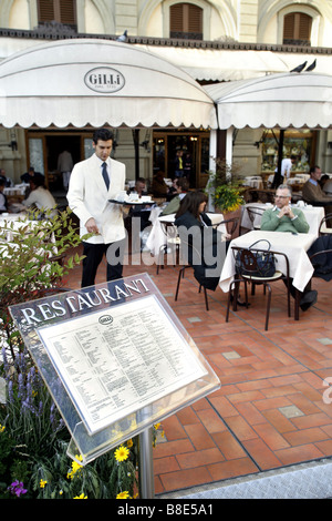 Café Gilli, Piazza della Republica, Florence, Toscane, Italie Banque D'Images