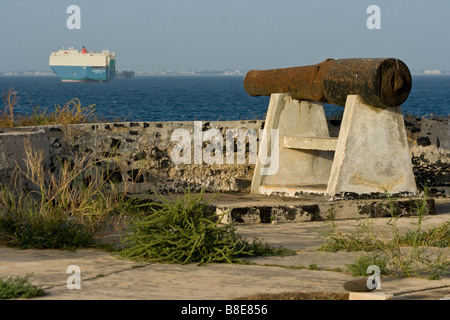 Français Colonial Fort d'Estrées, sur l'Ile de Gorée à Dakar au Sénégal Banque D'Images