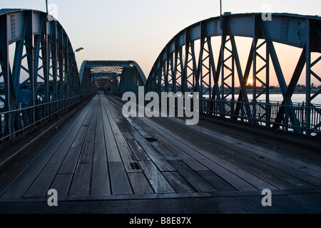 Le pont Faidherbe à Saint Louis au Sénégal Afrique du Sud Banque D'Images