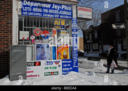 Dépanneur Dépanneur appelé à Montréal Canada Banque D'Images