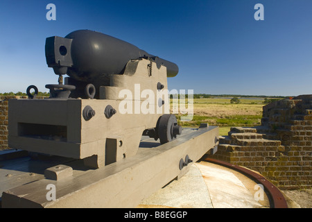 Géorgie - Fort Pulaski National Monument est une guerre civile fort construit sur l'île de Cockspur pour protéger Savannah. Banque D'Images