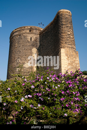 Maidens tower Bakou Azerbaïdjan Caucase Asie Voyage europe Banque D'Images