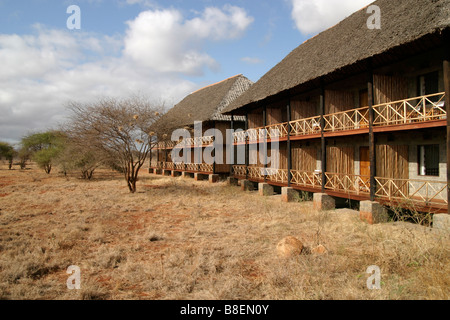 Ngutuni Safari Lodge à Tsavo East National Park Banque D'Images