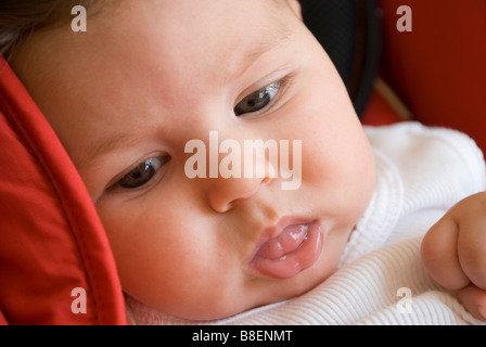 Bébé dans le carseat Banque D'Images