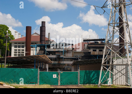 L'usine électrique de Miraflores. Canal de Panama, Panama, République de Panama, en Amérique centrale. Banque D'Images