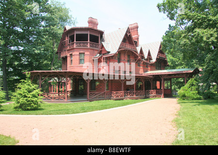 La maison de Mark Twain dans Hartford Connecticut pour un usage éditorial uniquement Banque D'Images