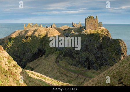 Ruines du Château de Dunnottar Stonehaven proche région de Grampian Highland Ecosse Aberdeenshire Royaume Uni 2196 SCO Banque D'Images