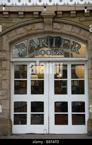 Librairie de troc, Alnwick Banque D'Images