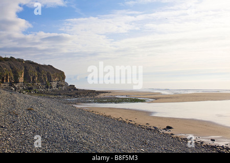 Amroth plage dans l'ouest du pays de Galles Pembrokeshire Banque D'Images