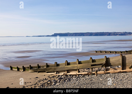 Amroth plage dans l'ouest du pays de Galles Pembrokeshire Banque D'Images