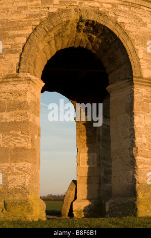 Grâce à l'arches de Chesterton Windmill Banque D'Images