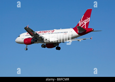 Un Airbus A320 de Virgin America Banque D'Images