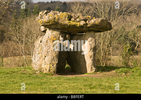 Lythans St chambre funéraire dans la vallée de Glamorgan au Pays de Galles du Sud Banque D'Images