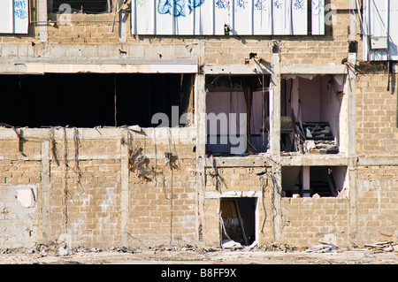 Studio de télévision partiellement démolie Banque D'Images
