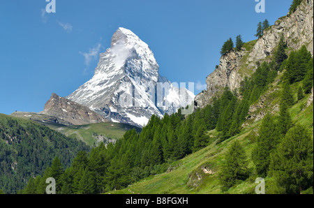 Vue sur le Mont Cervin , Zermatt , Alpes suisses Banque D'Images