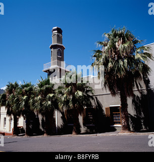 Mosquée à bo kaap auwal à Cape Town en Afrique du Sud en Afrique subsaharienne. L'islam islamique masjid musulmane religion culture voyage bokaap bâtiment Banque D'Images