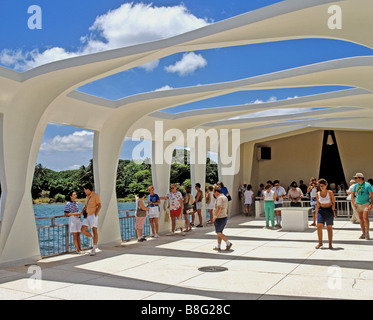 2089 Pearl Harbor USS Arizona Honolulu Oahu Hawaii USA Banque D'Images