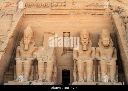 Le Grand Temple d'Abou Simbel Banque D'Images