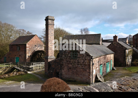 Cheddleton Flint Mill, près de Leek, Staffordshire, Angleterre Banque D'Images