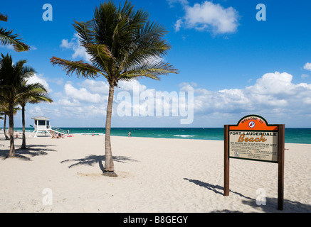 Bienvenue à Fort Lauderdale Beach, Fort Lauderdale Beach, Gold Coast, Florida, USA Banque D'Images