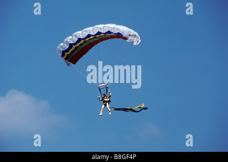 Sky Diver flottant dans l'air Banque D'Images