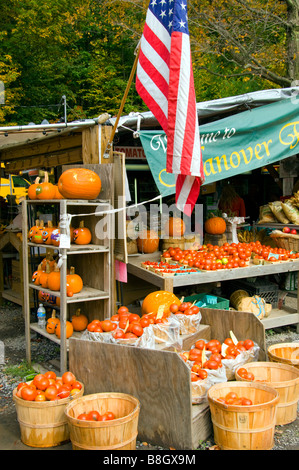 Alyce et Rogers Stand de fruits à Mount Tremper New York USA Banque D'Images