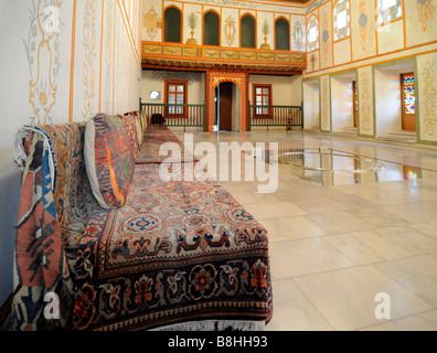 Intérieur de l'ancien Palais des khans de Crimée à Bakhtchyssaraï, Crimea, Ukraine. Banque D'Images