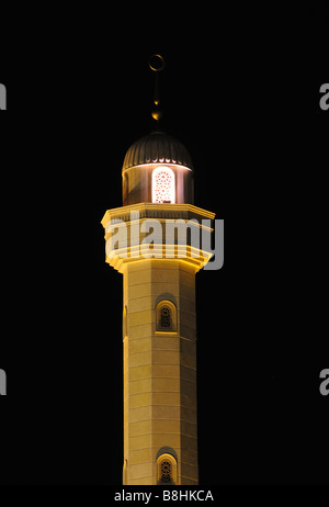 Minaret d'une mosquée à Dubaï Banque D'Images