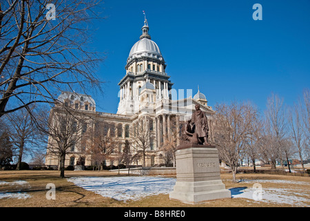 État de l'Illinois Capitol building, à Springfield, Illinois. Banque D'Images