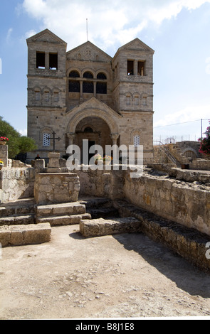 Église des franciscains, sur Mt Tabor Banque D'Images