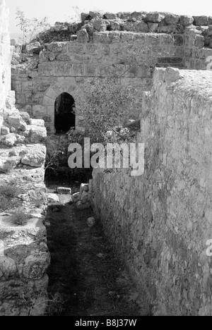 Basilique benidictine vestiges sur Mt Tabor Banque D'Images